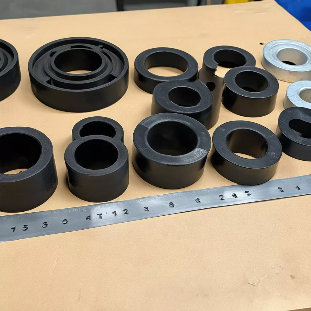 Various types of car spacers