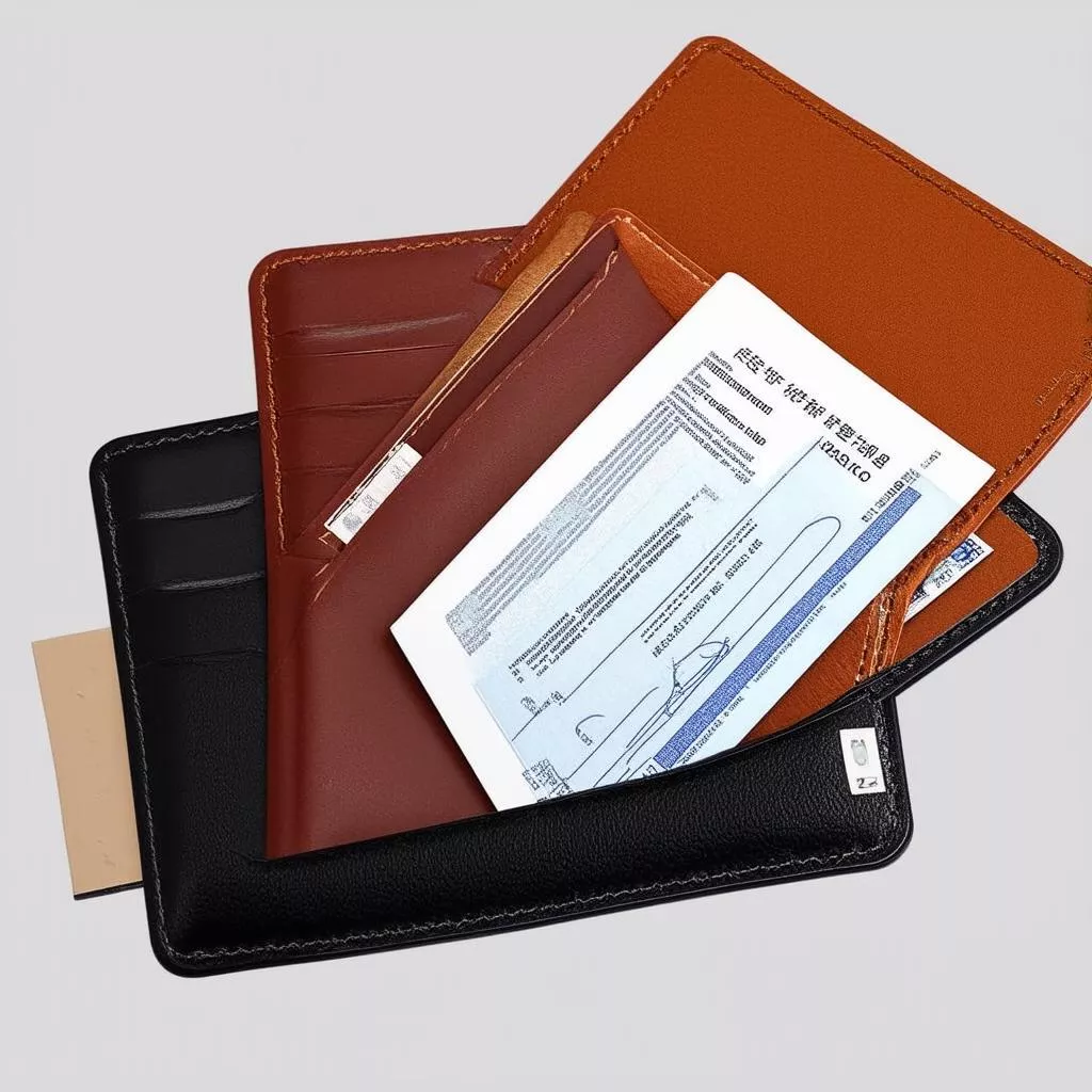 Different types of car document organizers
