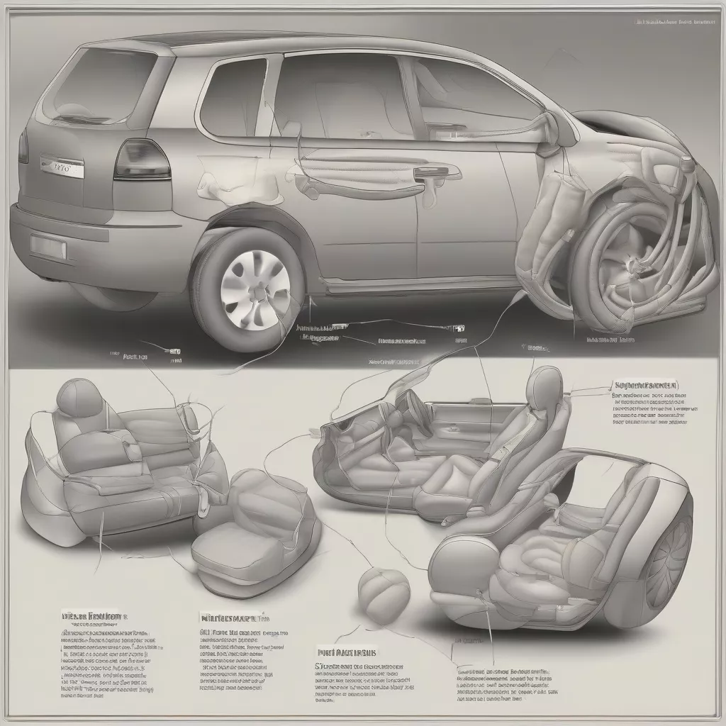 Các loại túi khí trên ô tô