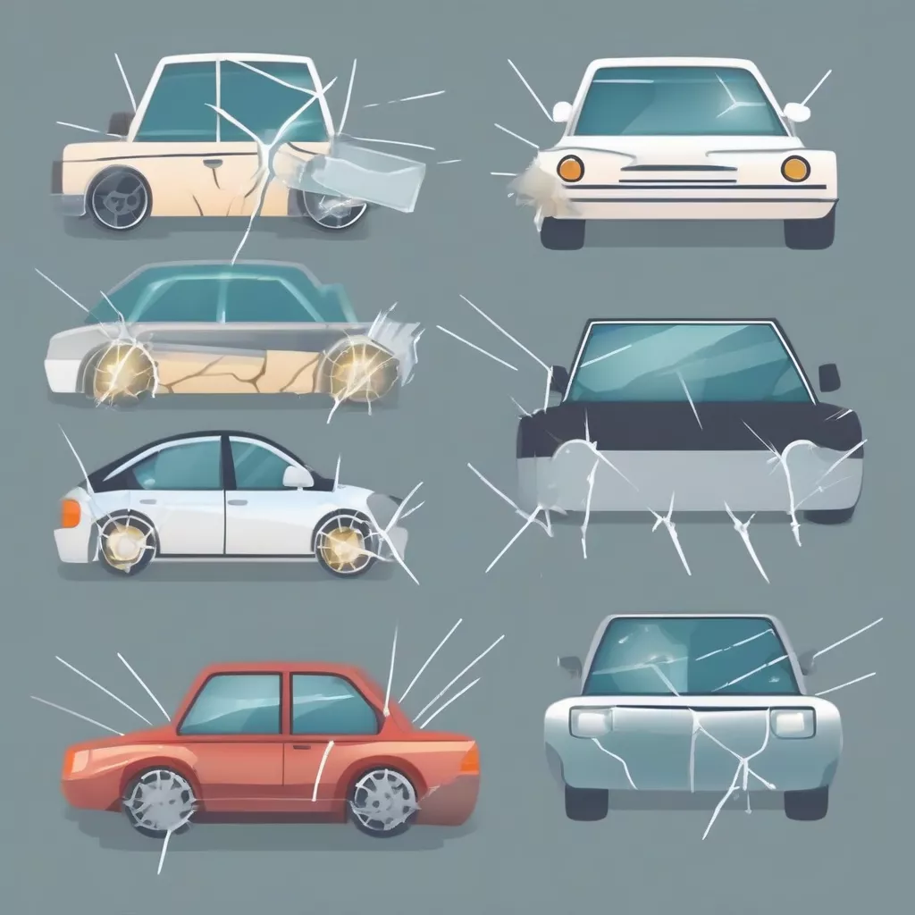 Các loại vết nứt kính ô tô