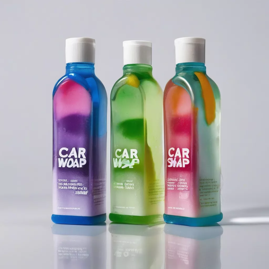 Différents types de savons pour lavage auto