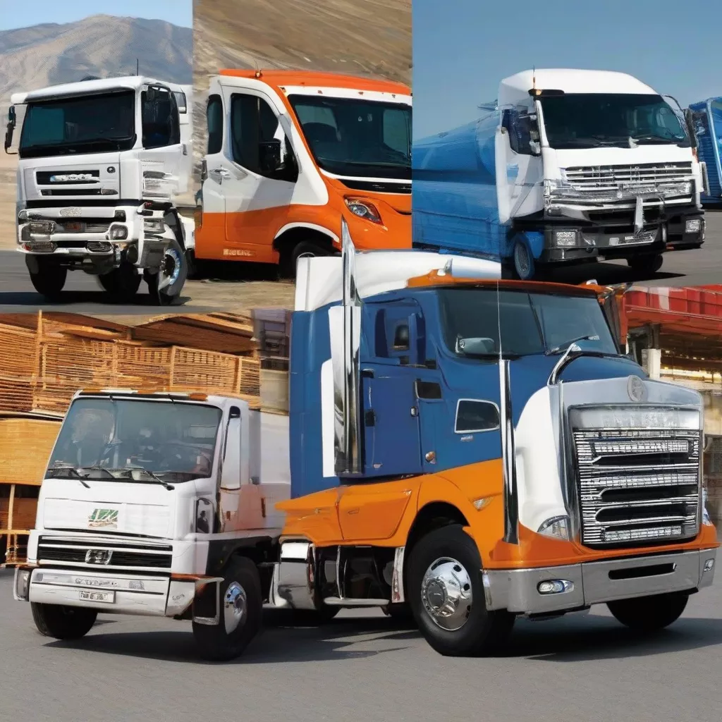 Various types of trucks