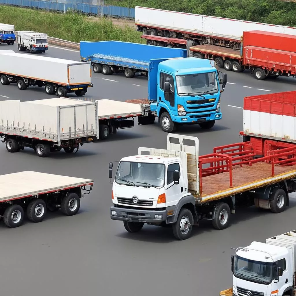 Các Loại Xe Tải Có Kích Thước Khác Nhau