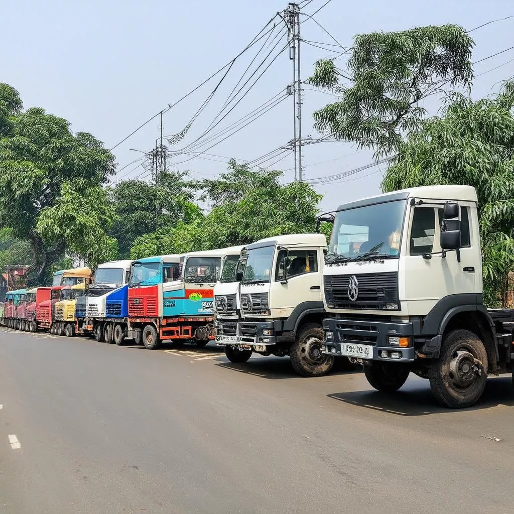 Various Trucks from Xe Tai Ha Noi