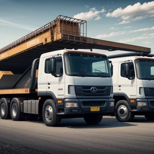 Various truck-mounted cranes