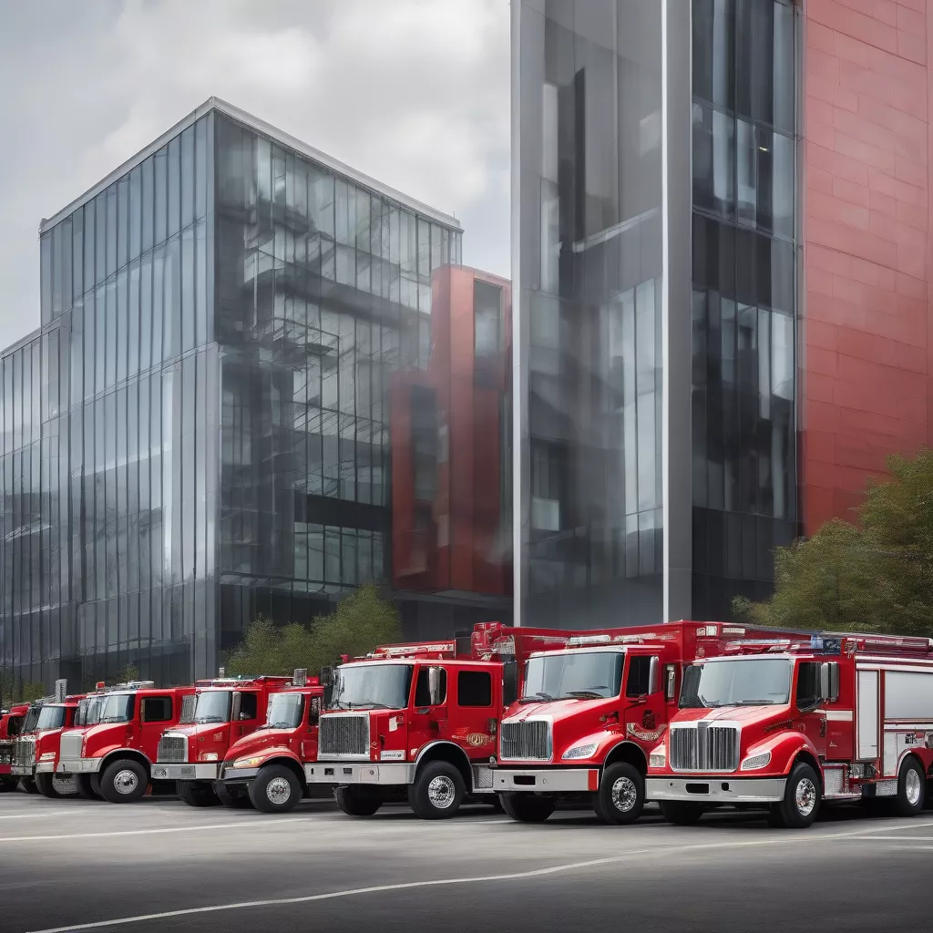 Vari modelli di camion moderni