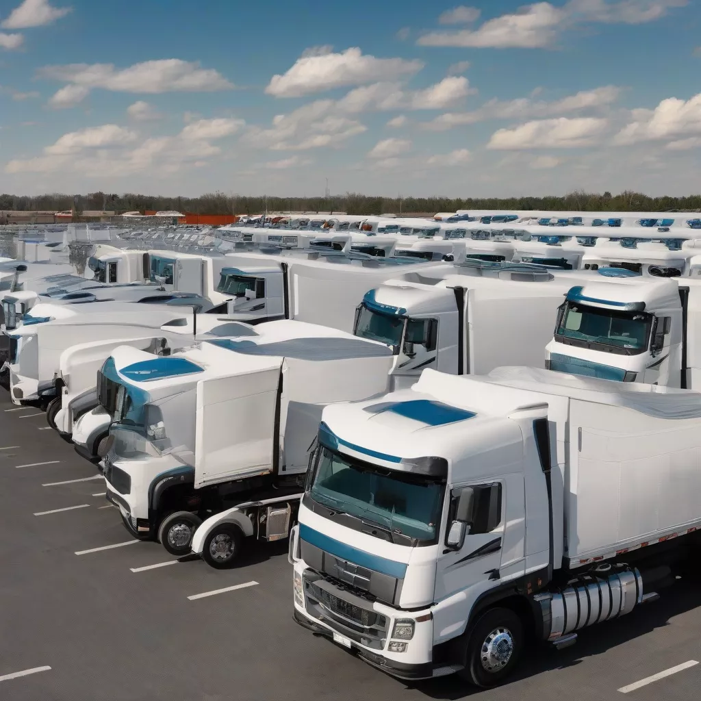 다양한 최신 트럭