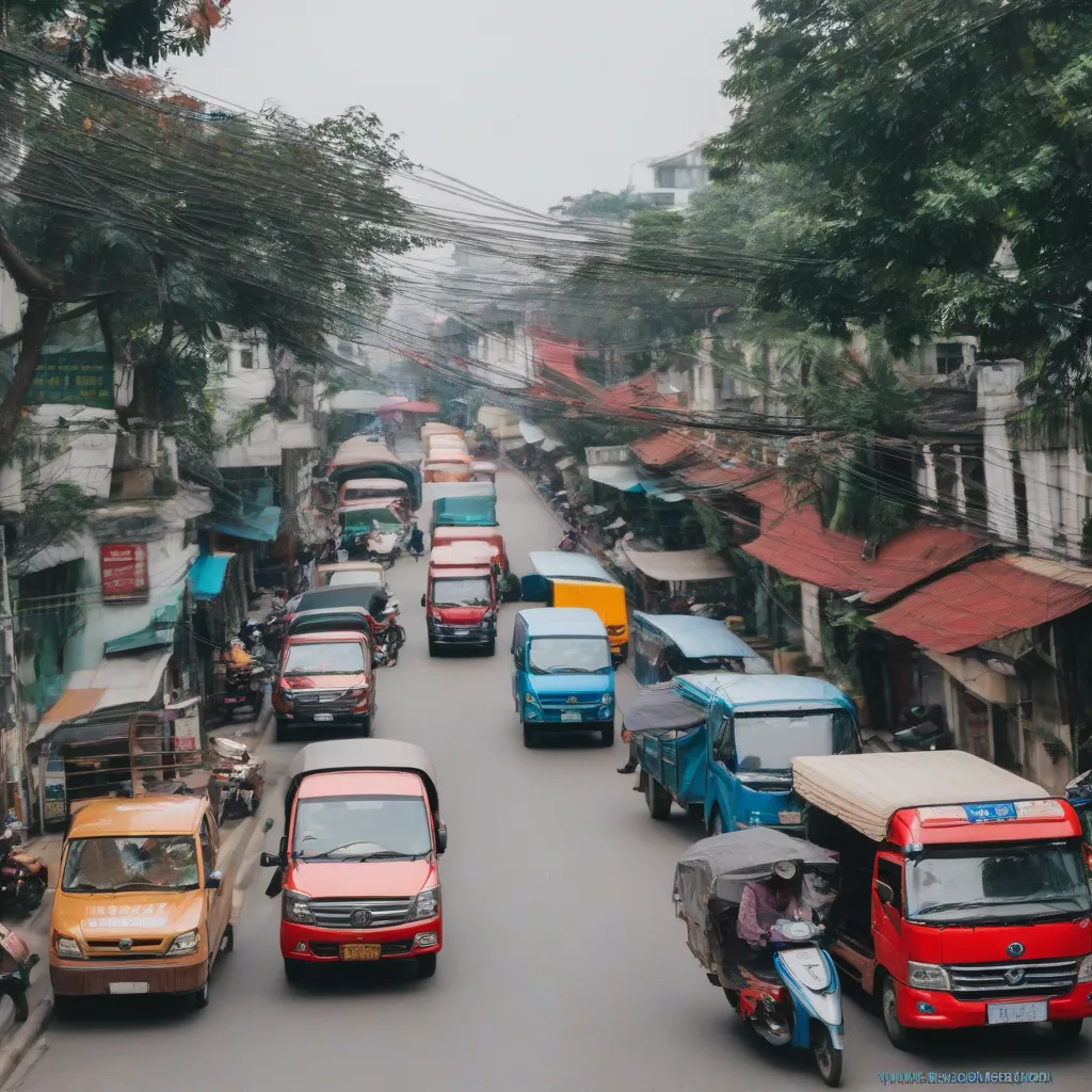 Différents types de camions à Hanoï