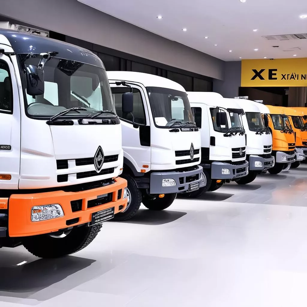 Variedade de camiões na XE TẢI HÀ NỘI