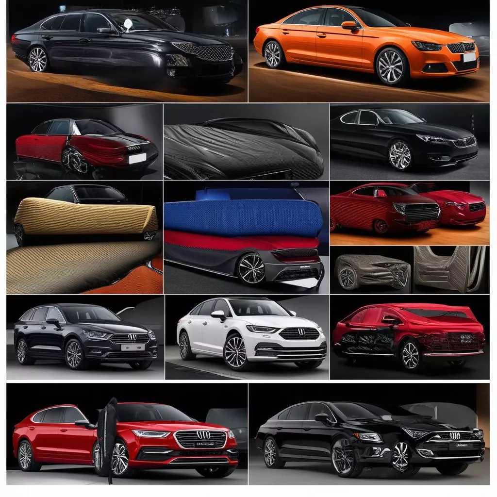 Các mẫu bọc la phông trần ô tô đẹp