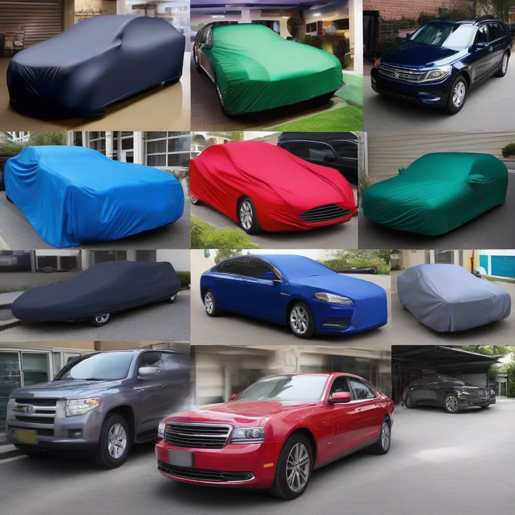 Các màu sắc bạt phủ ô tô