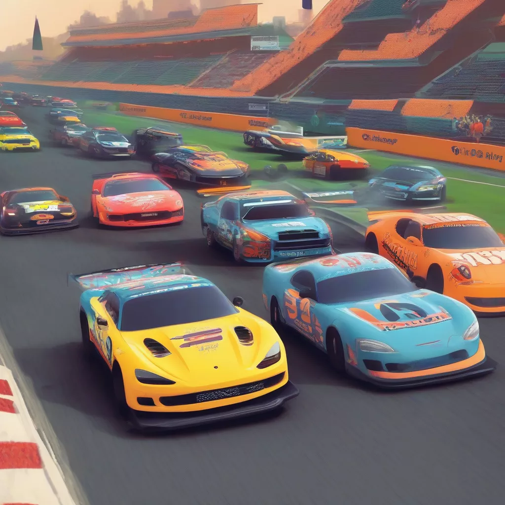 Các tay đua đang đua xe