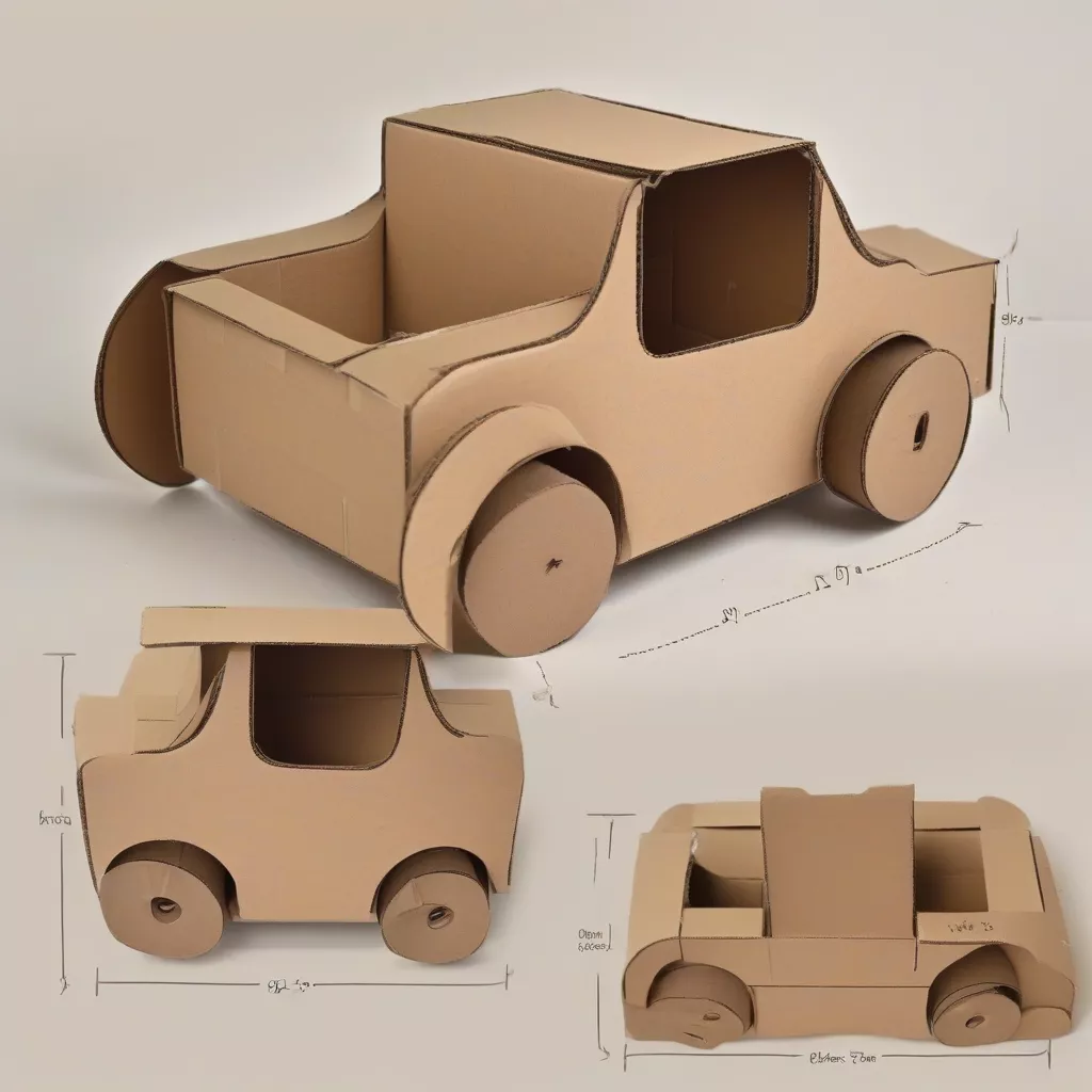 Hướng dẫn làm ô tô bằng vỏ hộp