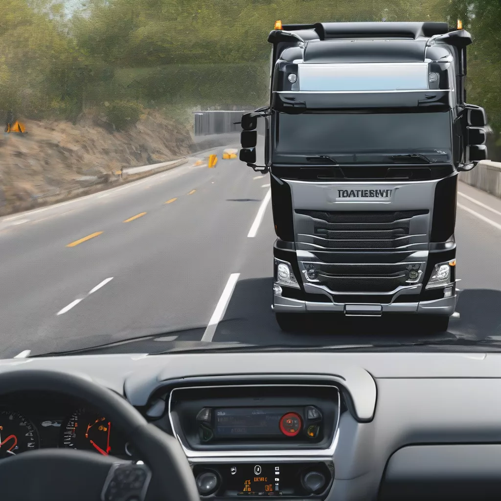 Truck rear parking sensors