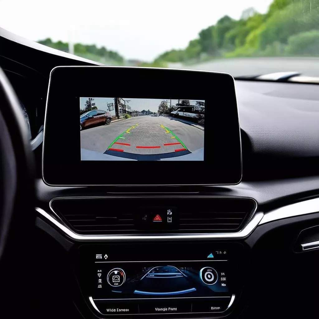 Front Dash Cam Display on a Monitor