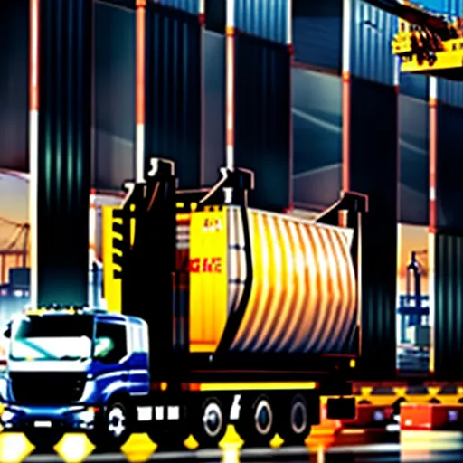 Cần Cẩu Xe Tải Đang Hoạt Động