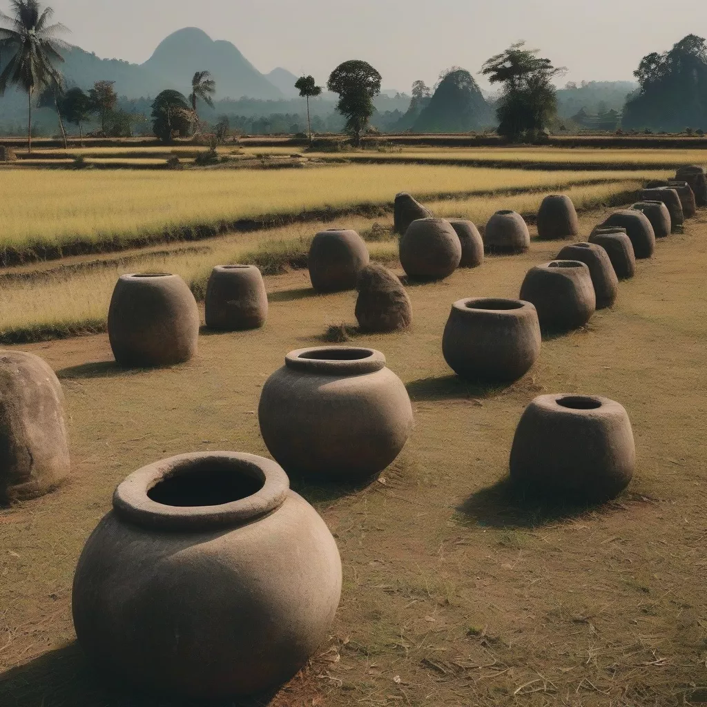 The Plain of Jars in Laos