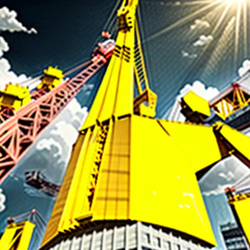 ४०० टन का टायर क्रेन सामान उठा रहा है