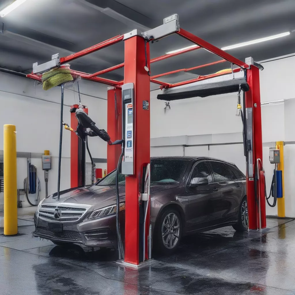 Cầu nâng 2 trụ rửa xe ô tô