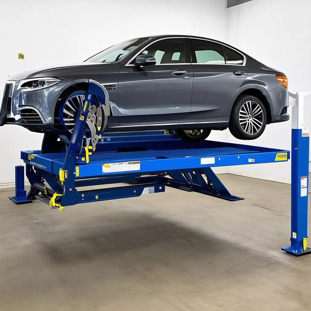 Cầu nâng ô tô cắt kéo