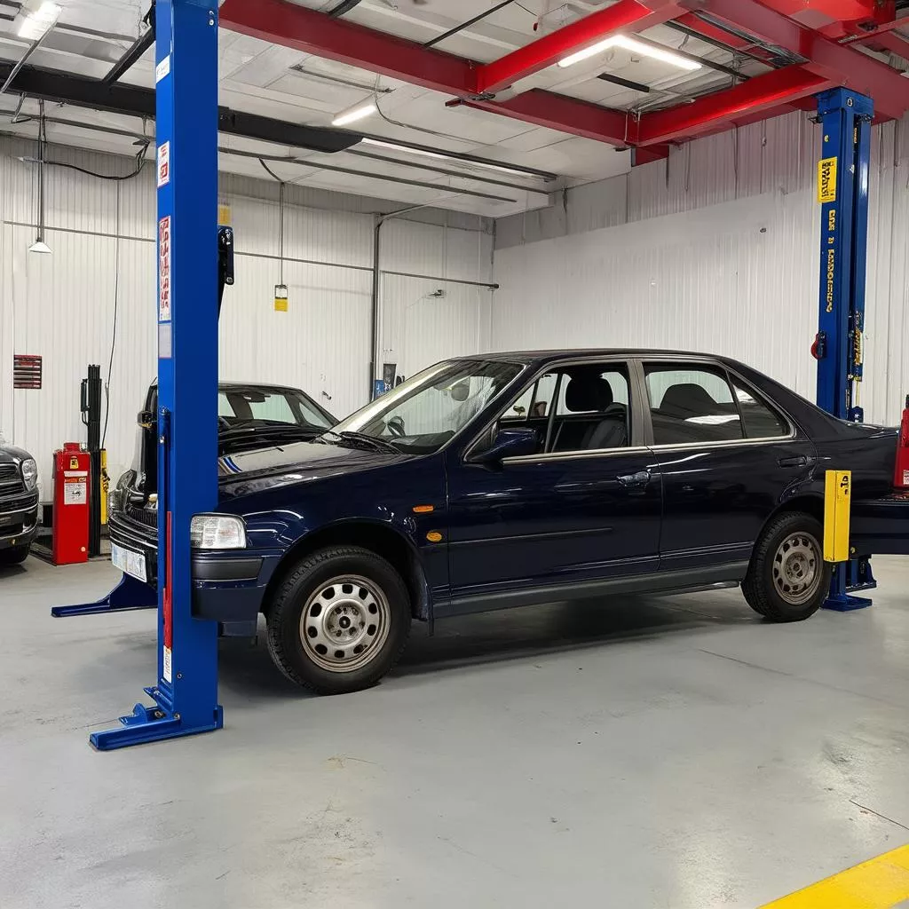 Cầu nâng ô tô cũ: Lựa chọn kinh tế cho gara của bạn