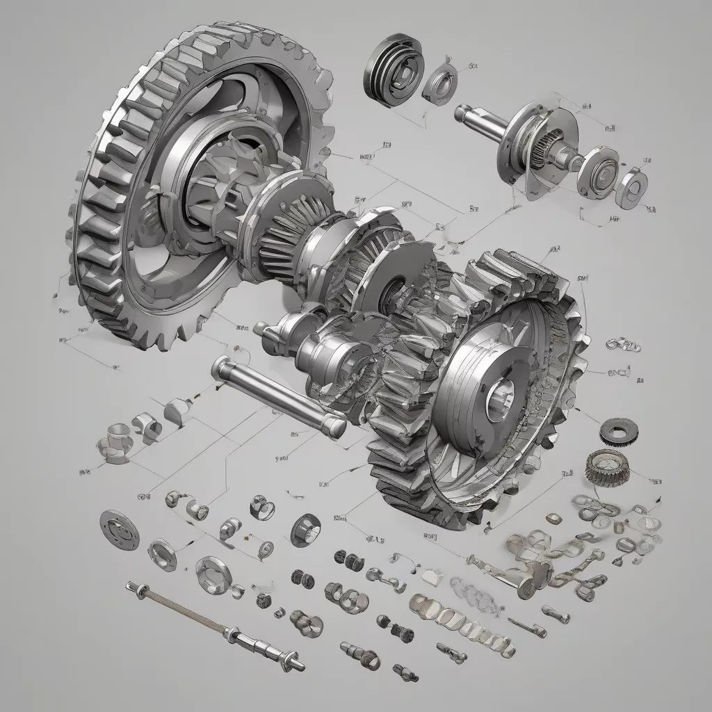 Cấu tạo hộp số cầu sau