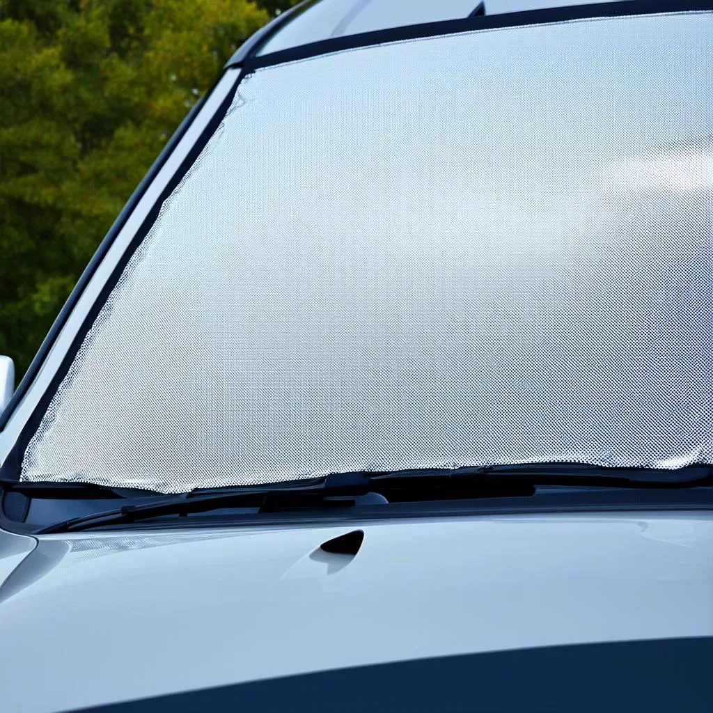 कार के आगे के शीशे के लिए सनशेड