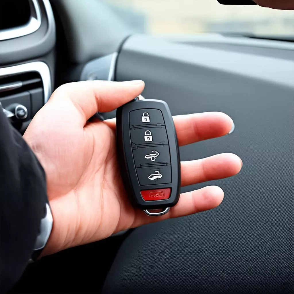 Remote control car key for trucks