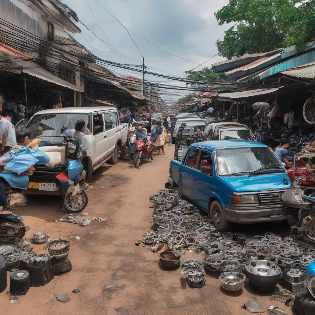 Cambodia's Auto Parts Market: A Haven for Bargain Hunters