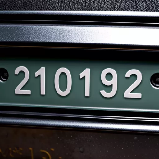 오행에 맞는 트럭 번호판 선택