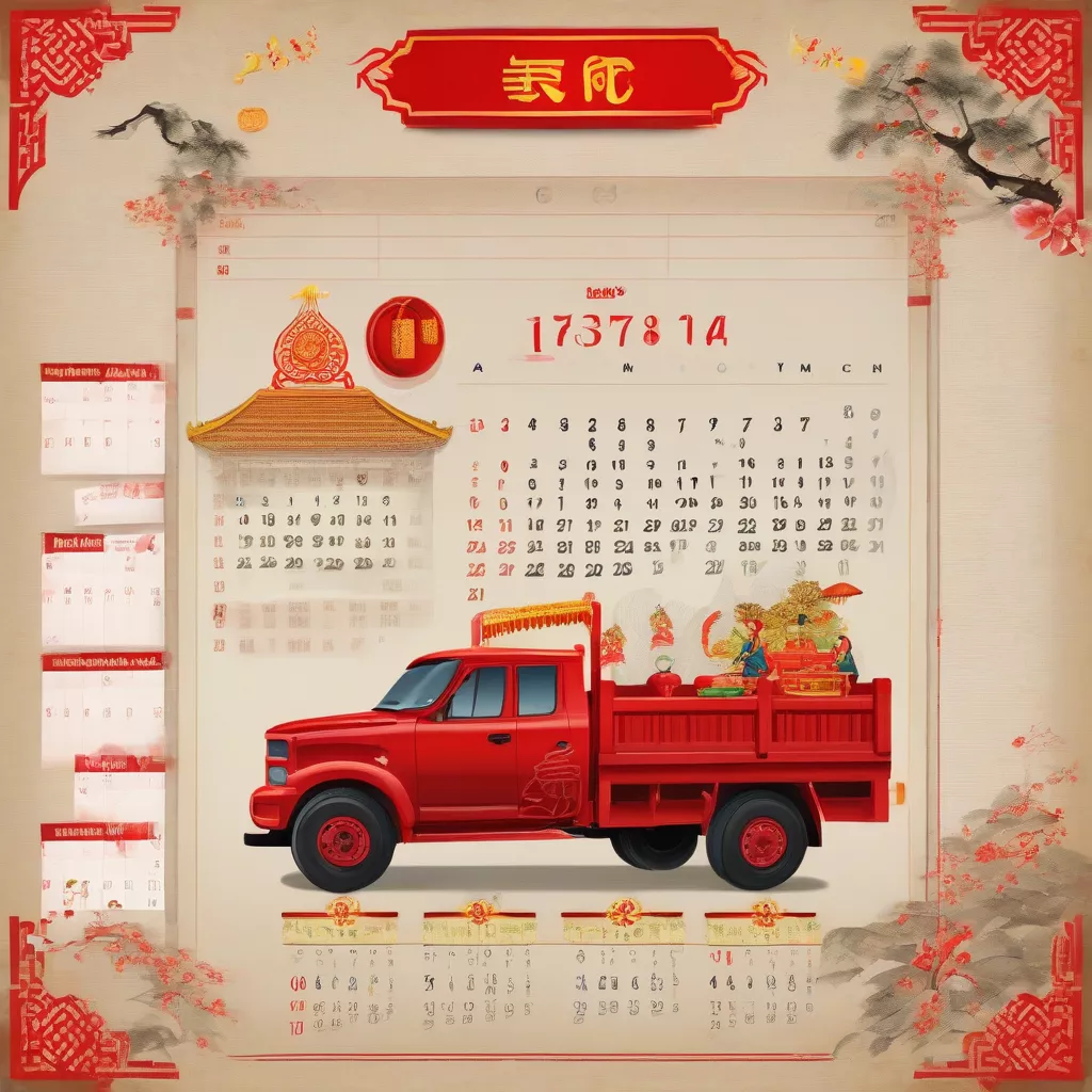 Choosing an auspicious date to receive the truck