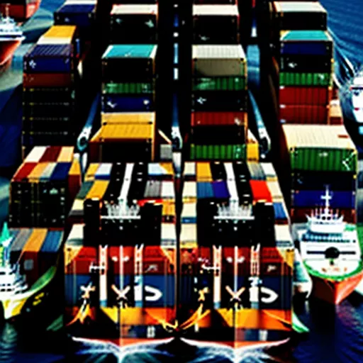 Container 40 feet chờ hàng tại cảng