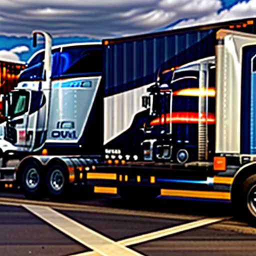 半挂车运输货物