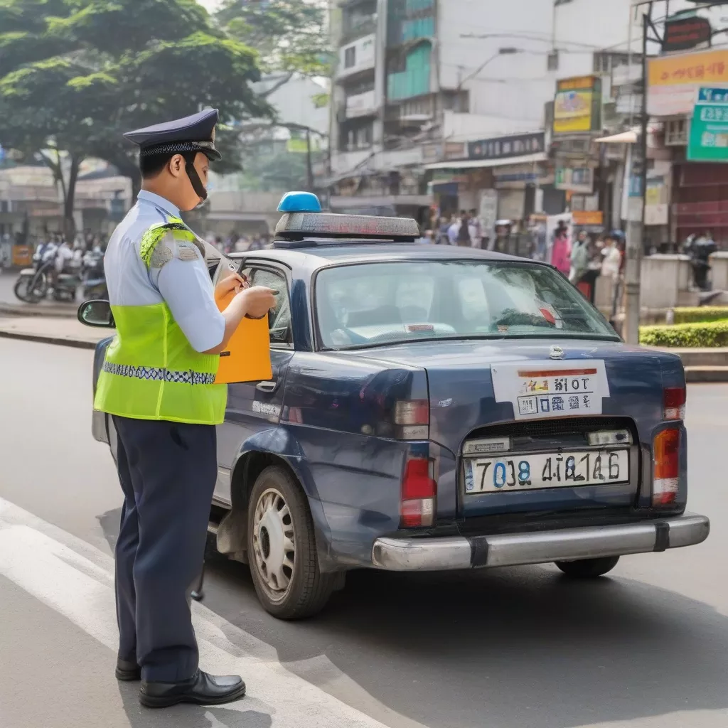 CSGT xử phạt lỗi lấn làn