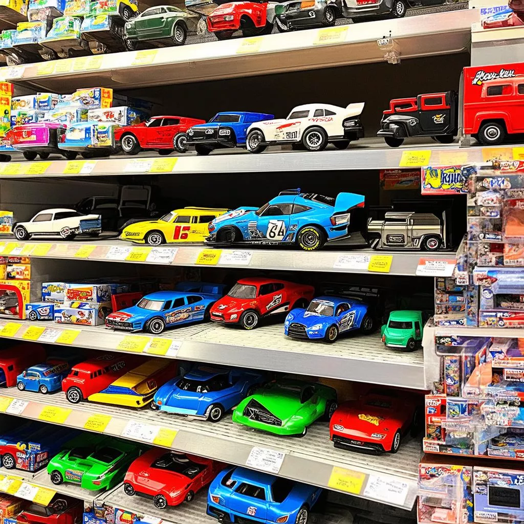 Cửa hàng bán đồ chơi xe ô tô