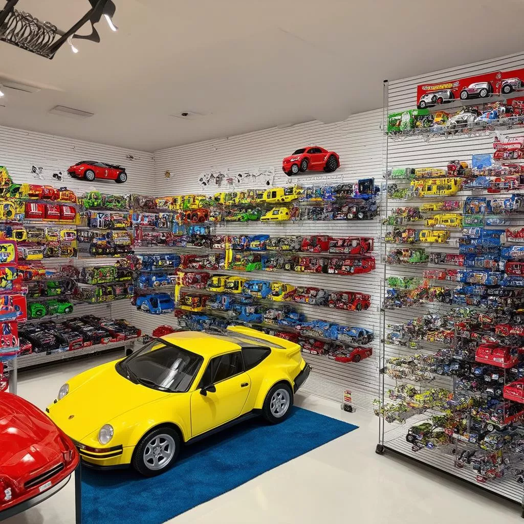 Magasin de voitures pour enfants