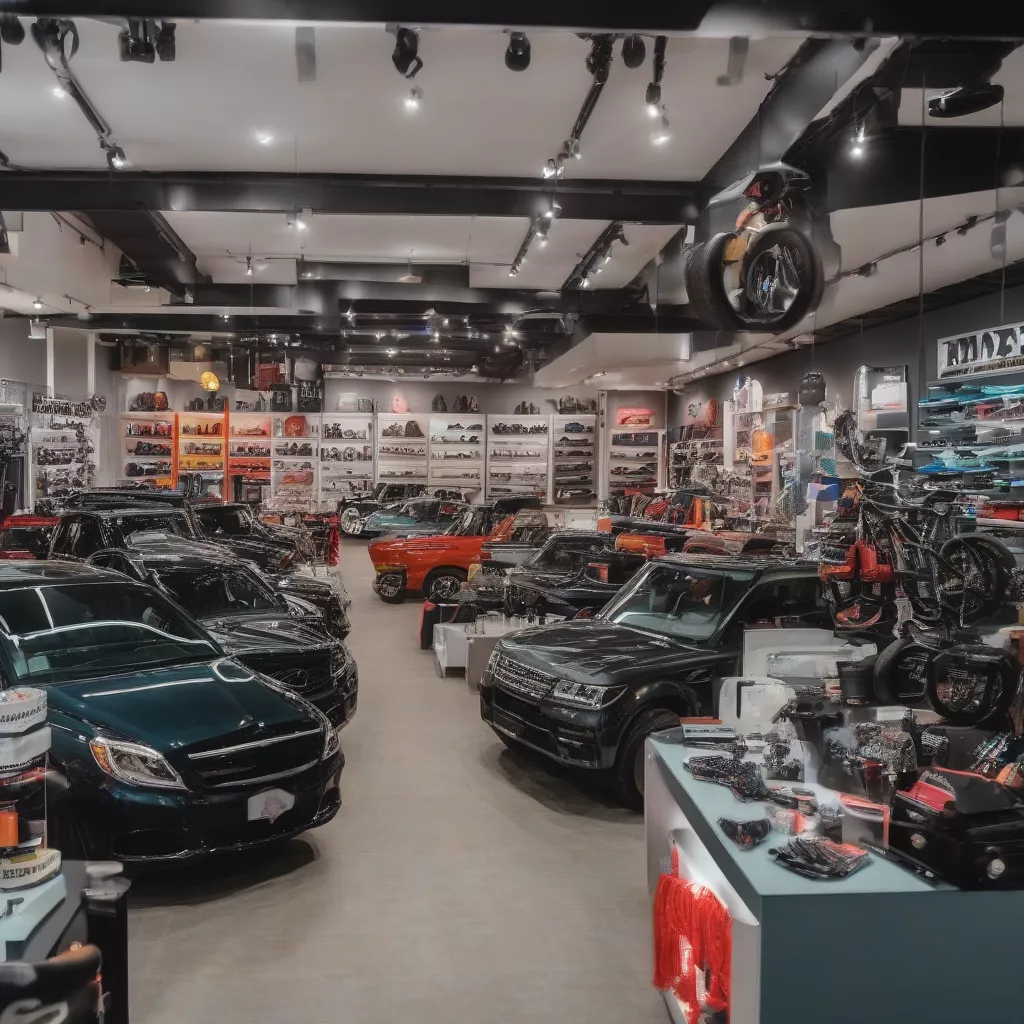 Car accessories store