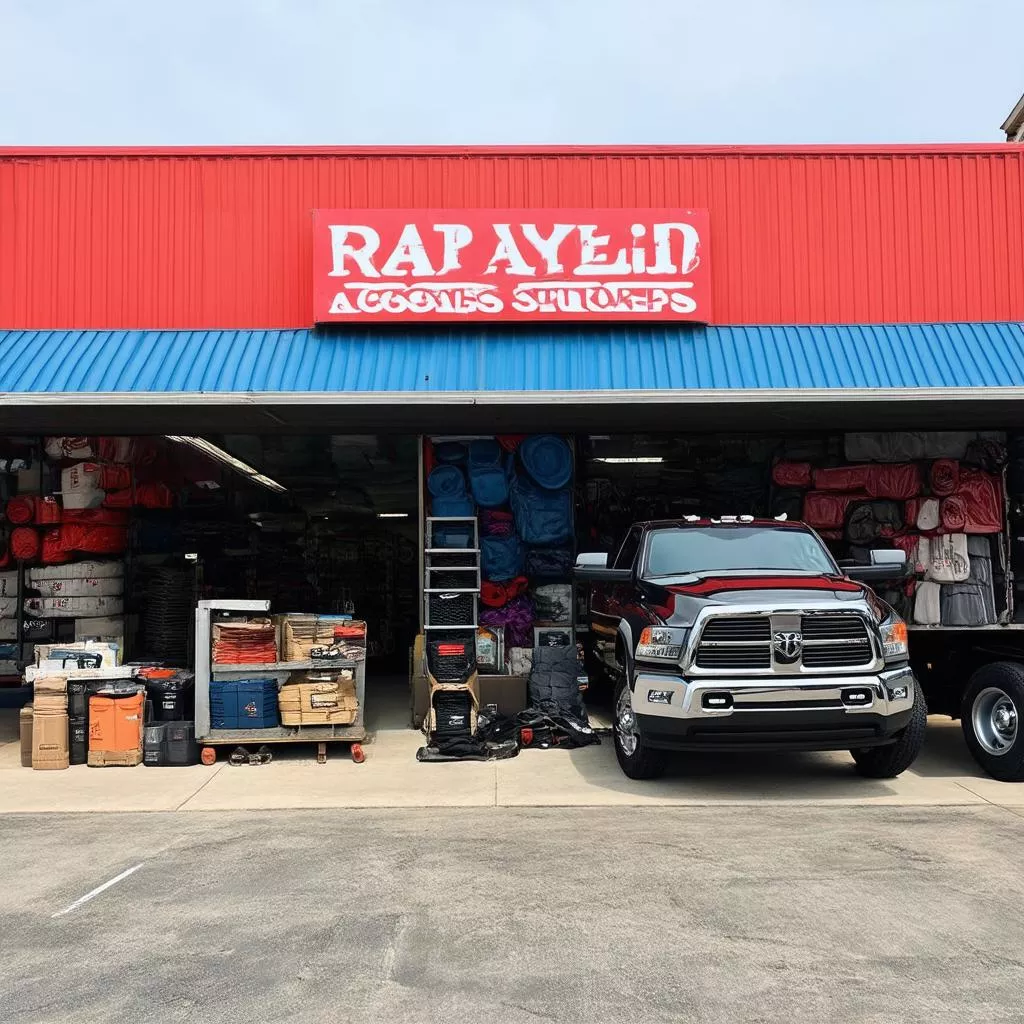 Truck accessory store front