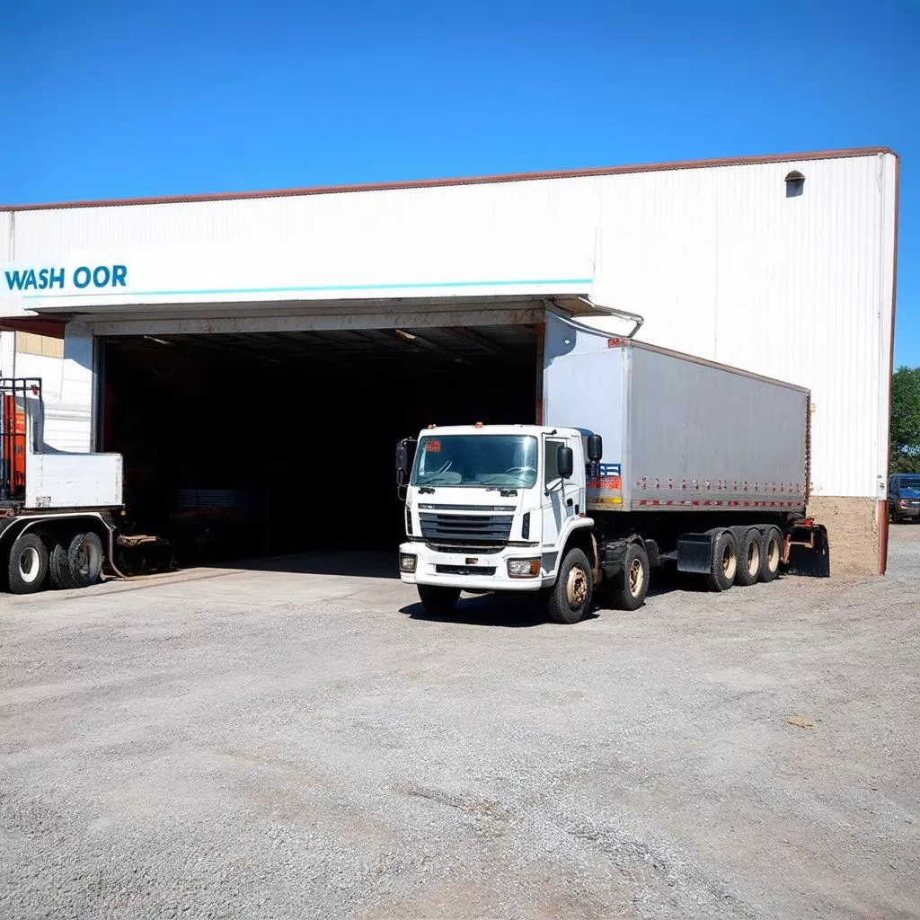 Cửa hàng rửa xe tải ô tô