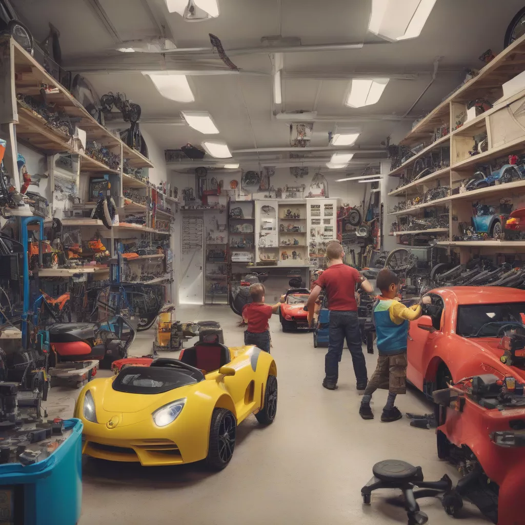 Cửa hàng sửa chữa xe ô tô điện cho bé