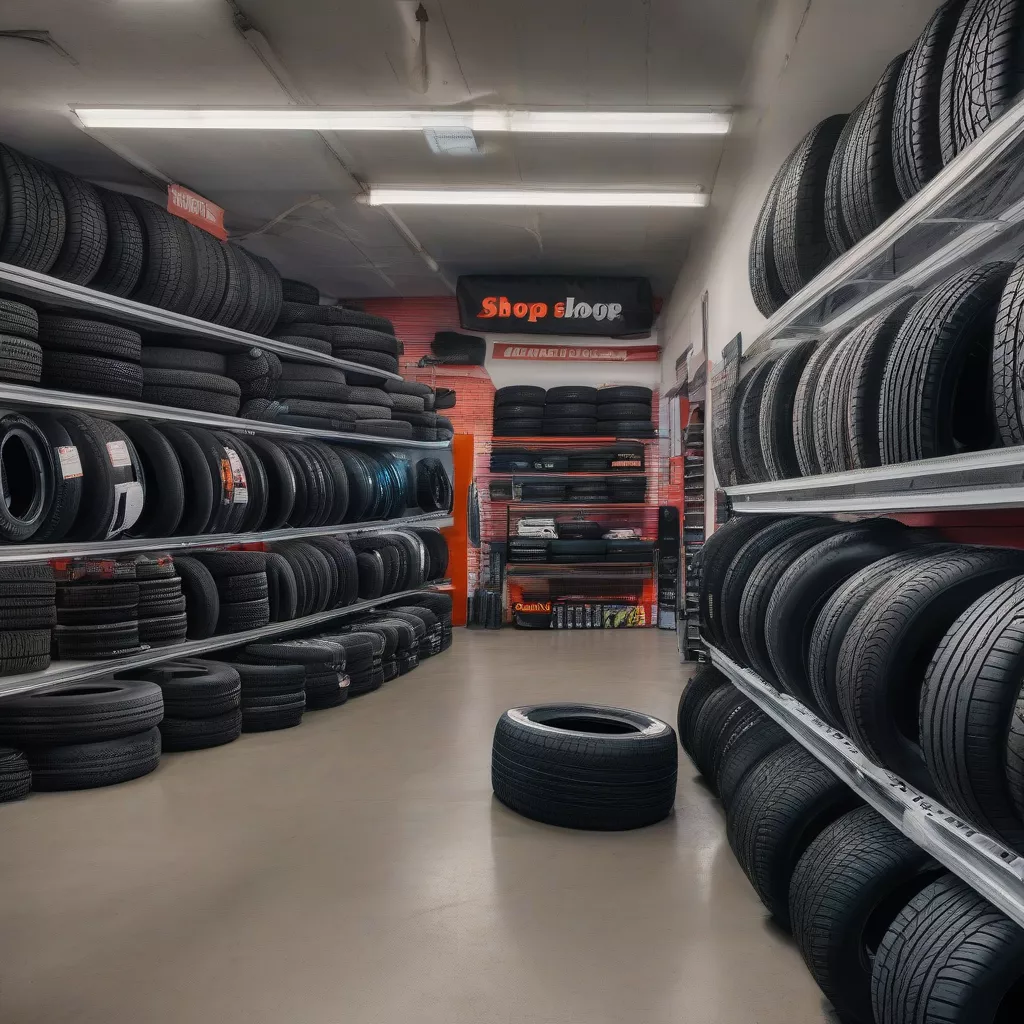 Cửa hàng vỏ xe ô tô