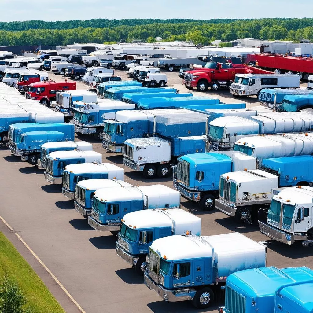 LKW-Händler in Hanoi