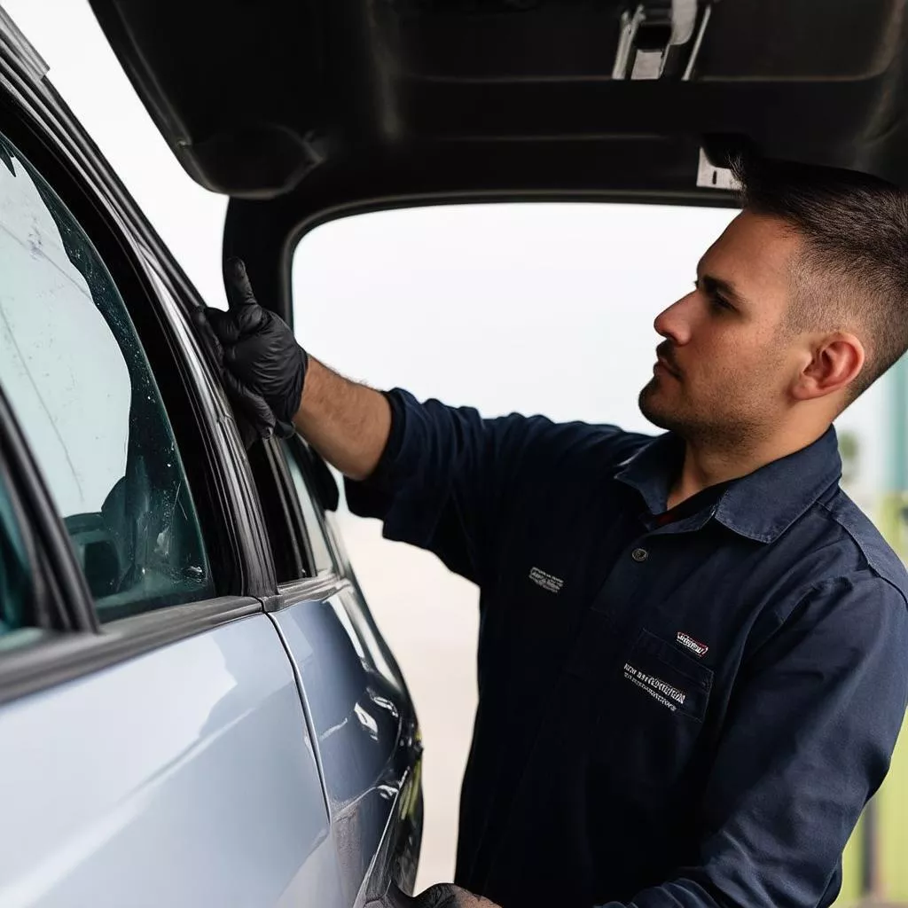 Klemmende Fensterscheibe im LKW