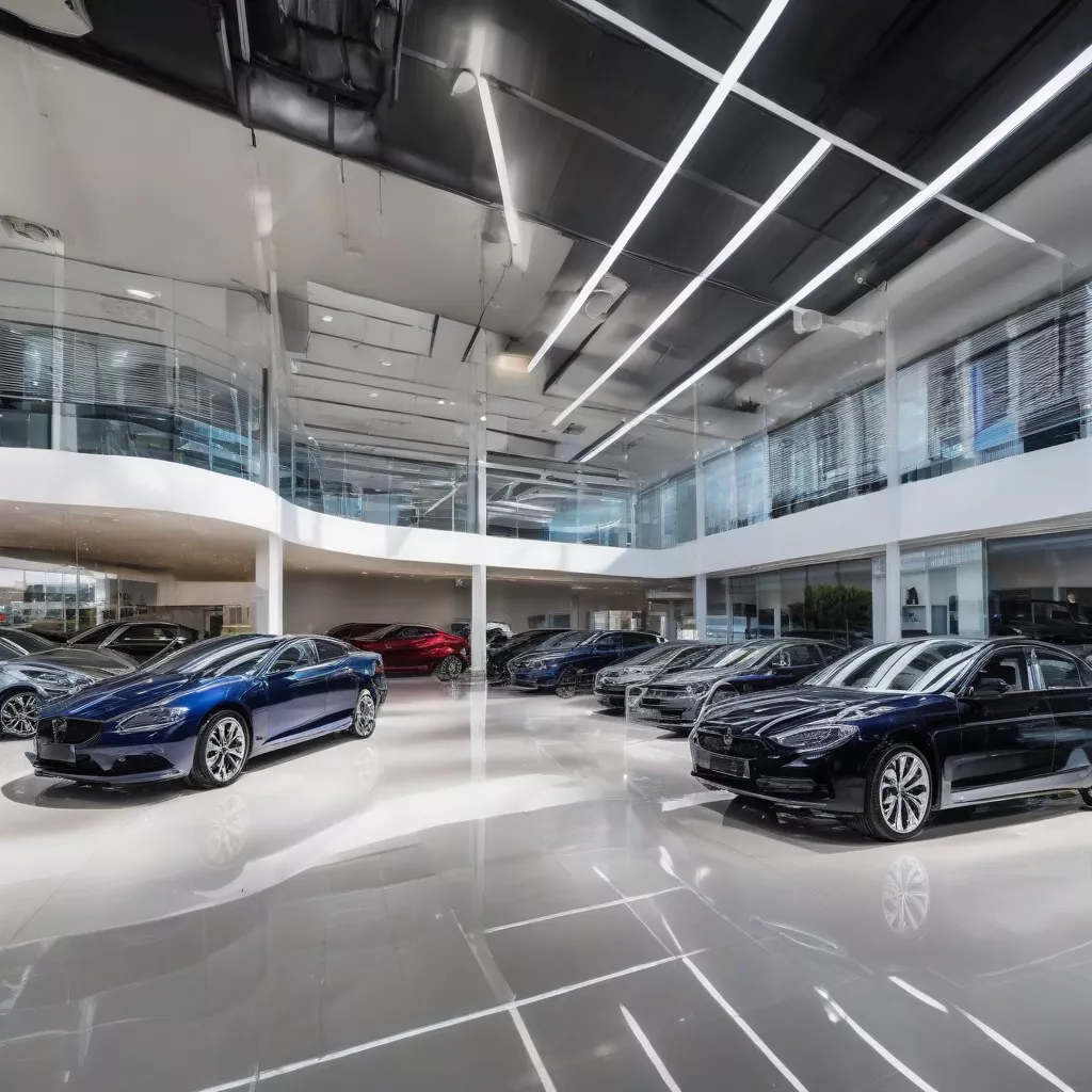 현대적인 자동차 대리점