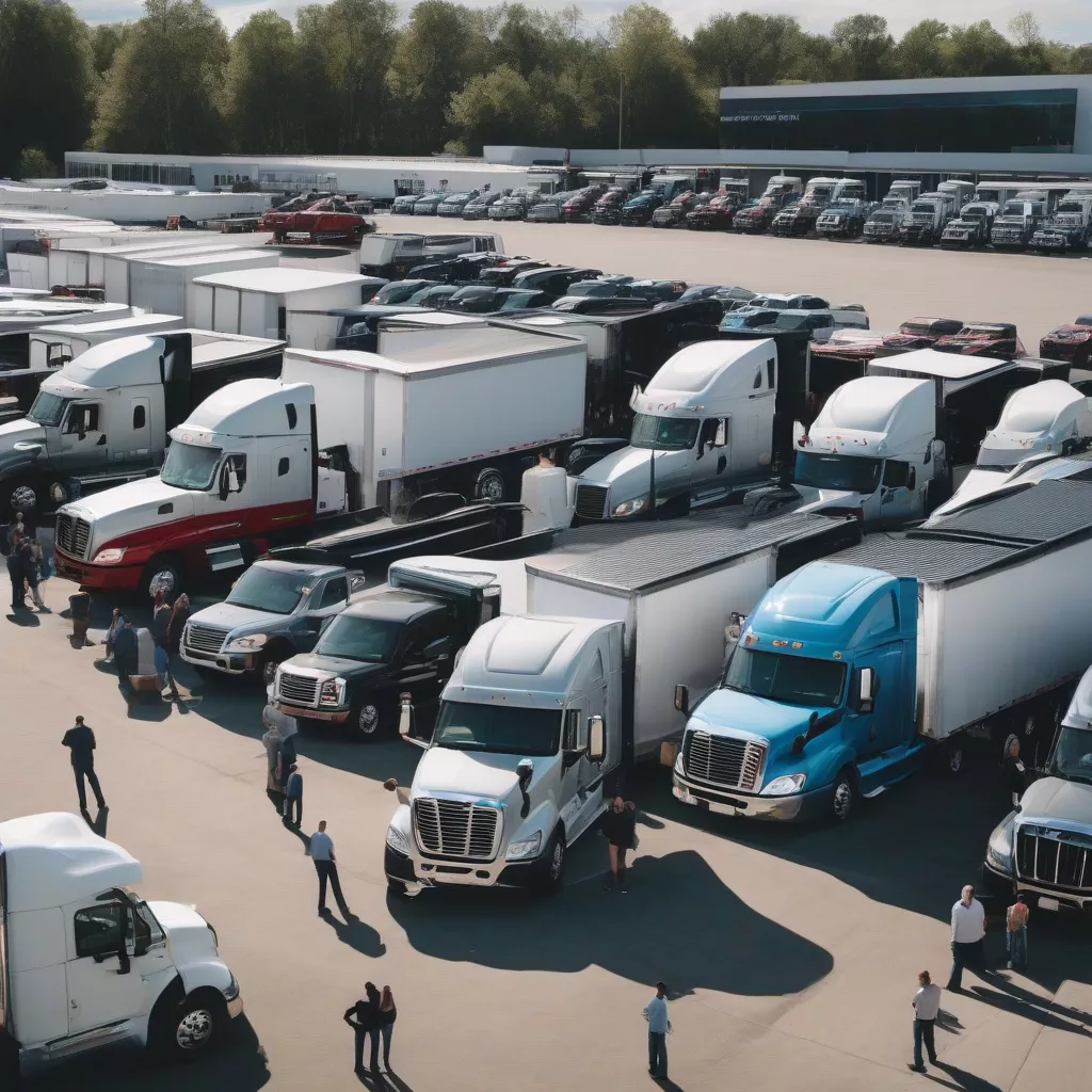 Đại lý xe tải sầm uất