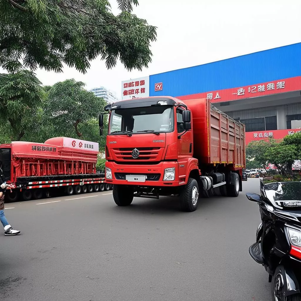 Concessionaria di camion Dongfeng ad Hanoi
