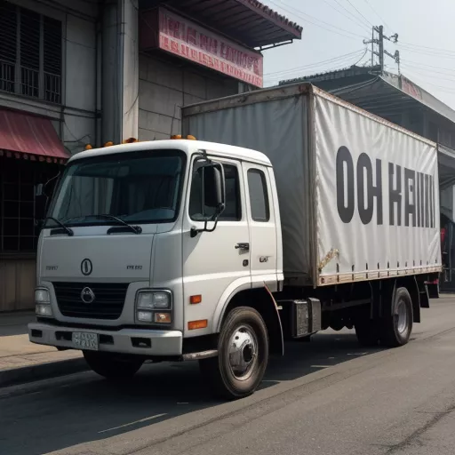 Mặt tiền đại lý xe tải Hà Nội.