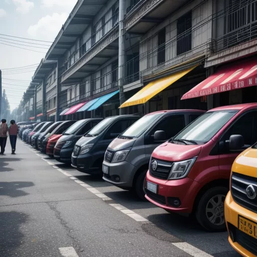 LKW-Händler in Hanoi