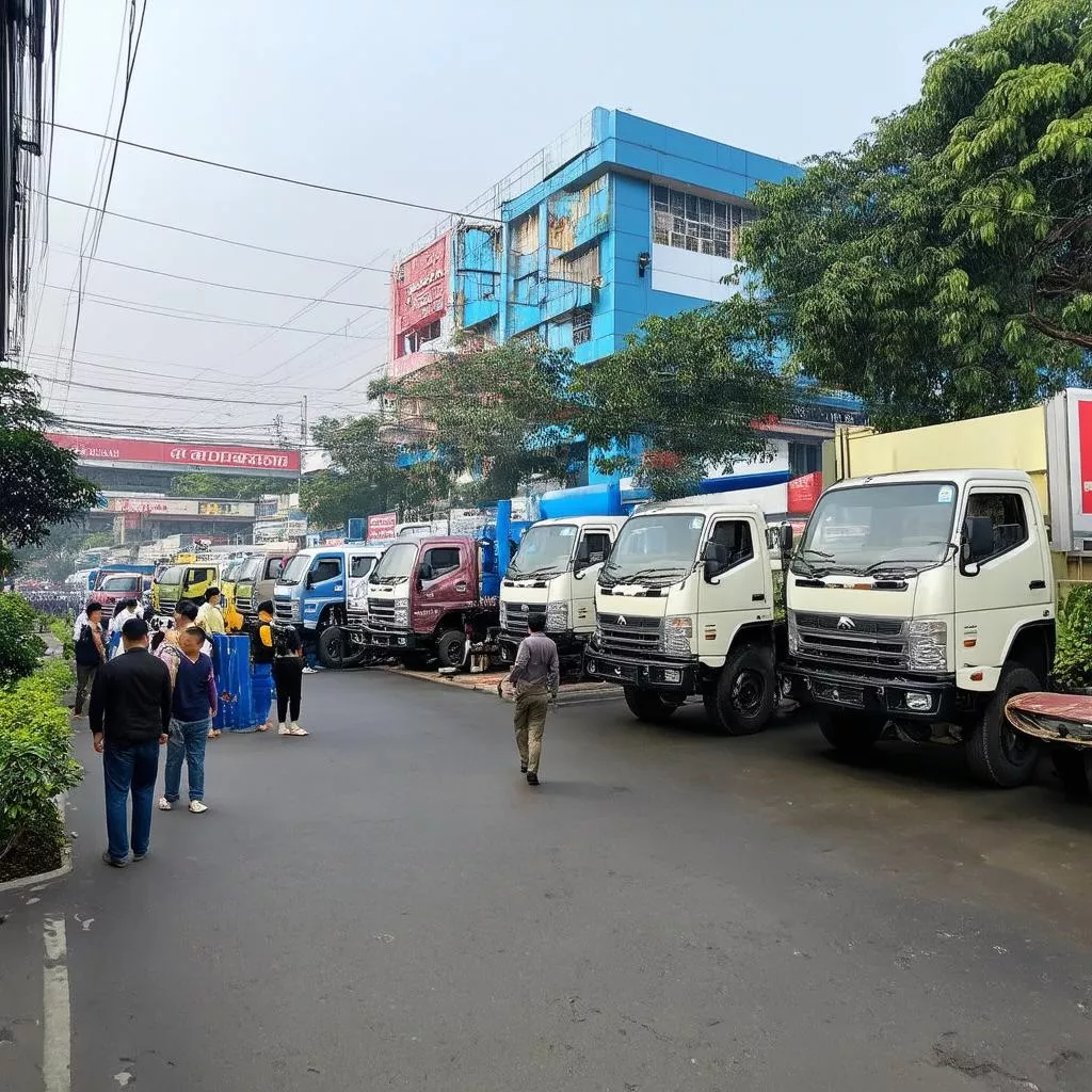Truck dealership in Hanoi
