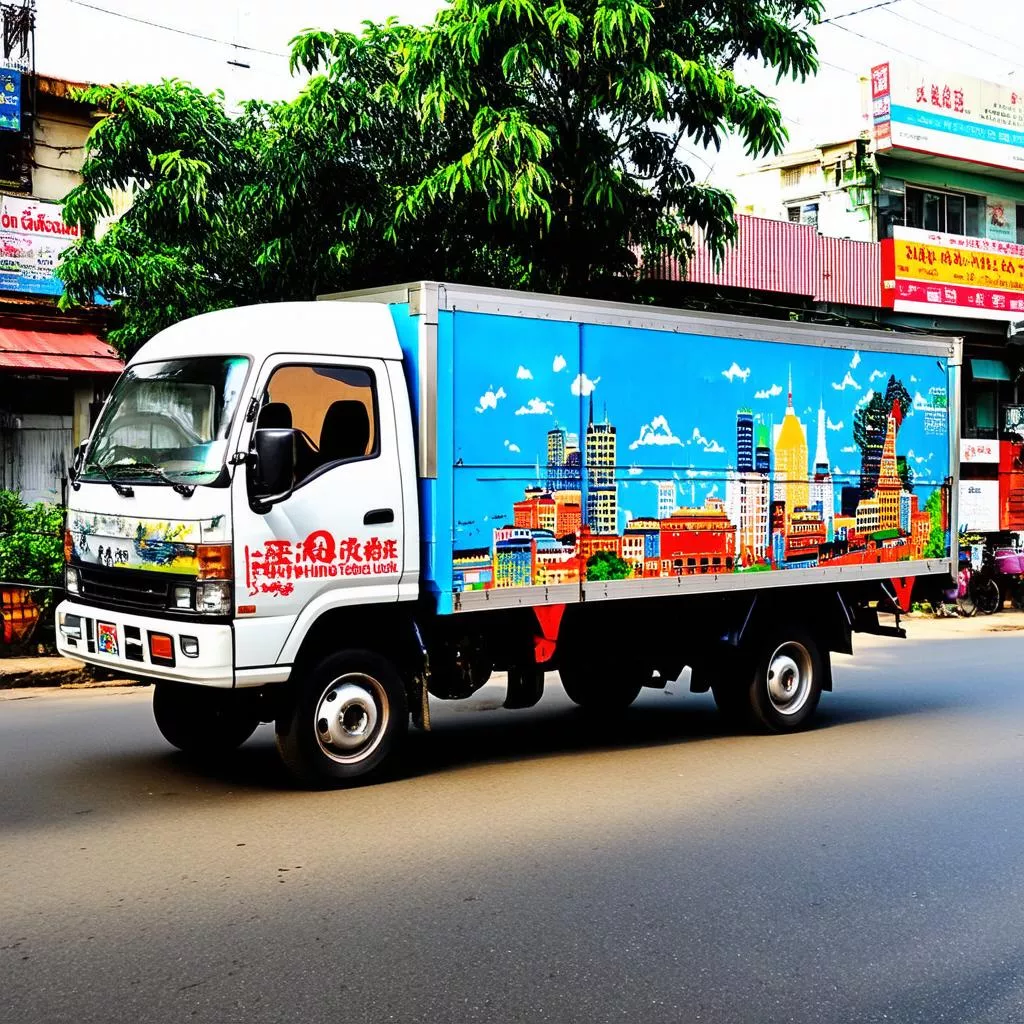 Decal dán xe ô tô tải - Biến hóa xế yêu, gia tăng tài lộc